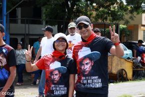 Miles de sandinistas caminan en saludo al 44/19 en Julio Victorioso
