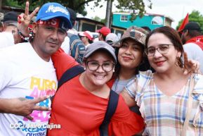 Miles de sandinistas caminan en saludo al 44/19 en Julio Victorioso