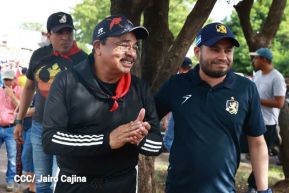 Miles de sandinistas caminan en saludo al 44/19 en Julio Victorioso