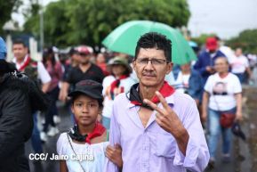 Multitudinaria caminata en saludo al 44/19 y homenaje a la gesta heroica de Julio Buitrago