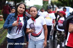 Multitudinaria caminata en saludo al 44/19 y homenaje a la gesta heroica de Julio Buitrago