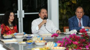 Presidente Daniel y Compañera Rosario se reúnen con Canciller Sergei Lavrov de la Federación Rusa 