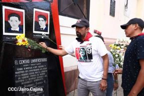 Conmemoración a los héroes y mártires del 23 de julio de 1959 en León