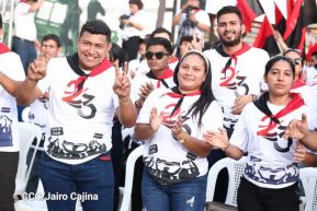 Conmemoración a los héroes y mártires del 23 de julio de 1959 en León