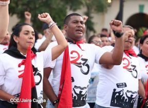 Conmemoración a los héroes y mártires del 23 de julio de 1959 en León