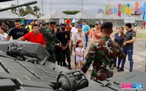 Segundo día de la Exposición Estática del Ejército de Nicaragua