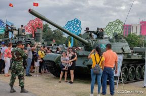 Segundo día de la Exposición Estática del Ejército de Nicaragua