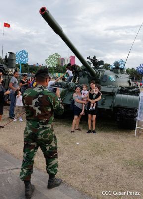 Segundo día de la Exposición Estática del Ejército de Nicaragua