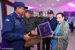 Acto del 43 aniversario de la constitución de la Fuerza Naval del Ejército de Nicaragua