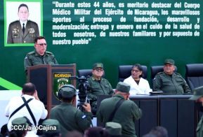 Cuerpo Médico Militar del Ejército de Nicaragua celebra 44 años de fundación