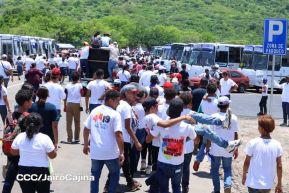 Caminata rumbo a la Hacienda San Jacinto para celebrar las batallas por la soberanía e independencia
