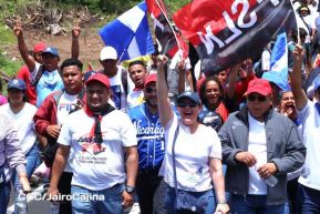 Caminata rumbo a la Hacienda San Jacinto para celebrar las batallas por la soberanía e independencia