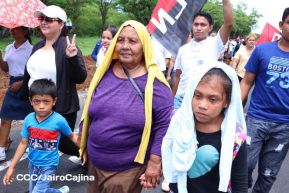 Caminata rumbo a la Hacienda San Jacinto para celebrar las batallas por la soberanía e independencia