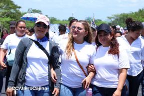 Caminata rumbo a la Hacienda San Jacinto para celebrar las batallas por la soberanía e independencia