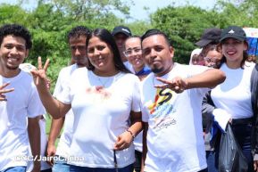 Caminata rumbo a la Hacienda San Jacinto para celebrar las batallas por la soberanía e independencia