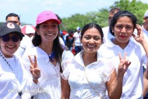 Caminata rumbo a la Hacienda San Jacinto para celebrar las batallas por la soberanía e independencia