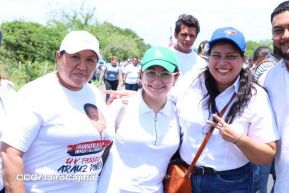 Caminata rumbo a la Hacienda San Jacinto para celebrar las batallas por la soberanía e independencia