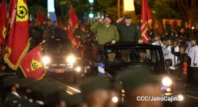 Desfile “Pueblo Ejército” en honor a los 44 años de su fundación del Ejército de Nicaragua