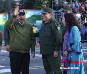 Desfile “Pueblo Ejército” en honor a los 44 años de su fundación del Ejército de Nicaragua