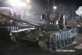 Desfile “Pueblo Ejército” en honor a los 44 años de su fundación del Ejército de Nicaragua