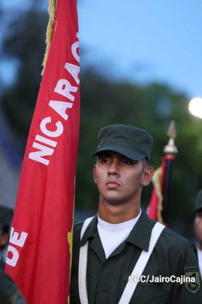Desfile “Pueblo Ejército” en honor a los 44 años de su fundación del Ejército de Nicaragua