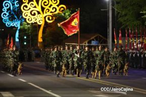Desfile “Pueblo Ejército” en honor a los 44 años de su fundación del Ejército de Nicaragua