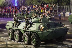Desfile “Pueblo Ejército” en honor a los 44 años de su fundación del Ejército de Nicaragua