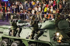 Desfile “Pueblo Ejército” en honor a los 44 años de su fundación del Ejército de Nicaragua