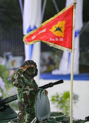 Desfile “Pueblo Ejército” en honor a los 44 años de su fundación del Ejército de Nicaragua
