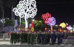 Desfile “Pueblo Ejército” en honor a los 44 años de su fundación del Ejército de Nicaragua