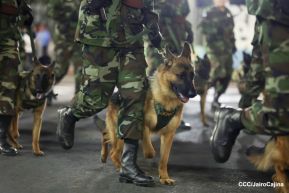 Desfile “Pueblo Ejército” en honor a los 44 años de su fundación del Ejército de Nicaragua