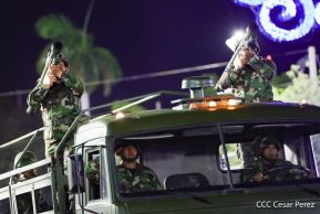 Desfile “Pueblo Ejército” en honor a los 44 años de su fundación del Ejército de Nicaragua