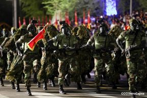Desfile “Pueblo Ejército” en honor a los 44 años de su fundación del Ejército de Nicaragua