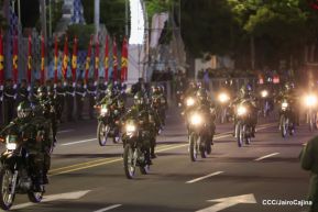 Desfile “Pueblo Ejército” en honor a los 44 años de su fundación del Ejército de Nicaragua