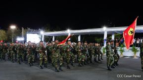 Desfile “Pueblo Ejército” en honor a los 44 años de su fundación del Ejército de Nicaragua
