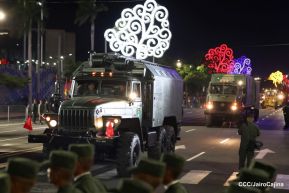 Desfile “Pueblo Ejército” en honor a los 44 años de su fundación del Ejército de Nicaragua