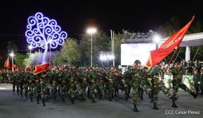 Desfile “Pueblo Ejército” en honor a los 44 años de su fundación del Ejército de Nicaragua