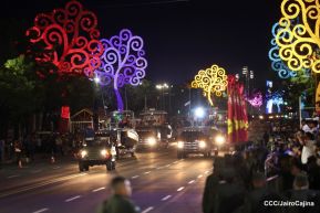 Desfile “Pueblo Ejército” en honor a los 44 años de su fundación del Ejército de Nicaragua