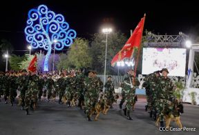Desfile “Pueblo Ejército” en honor a los 44 años de su fundación del Ejército de Nicaragua