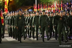Desfile “Pueblo Ejército” en honor a los 44 años de su fundación del Ejército de Nicaragua