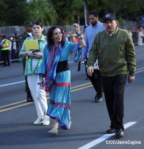 Desfile “Pueblo Ejército” en honor a los 44 años de su fundación del Ejército de Nicaragua
