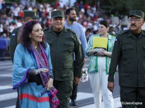 Desfile “Pueblo Ejército” en honor a los 44 años de su fundación del Ejército de Nicaragua