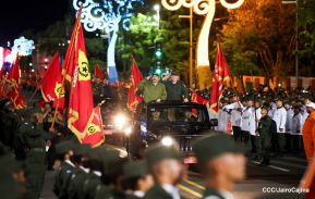 Desfile “Pueblo Ejército” en honor a los 44 años de su fundación del Ejército de Nicaragua