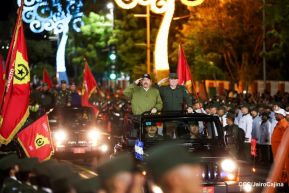 Desfile “Pueblo Ejército” en honor a los 44 años de su fundación del Ejército de Nicaragua