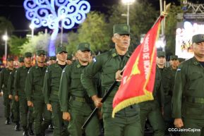 Desfile “Pueblo Ejército” en honor a los 44 años de su fundación del Ejército de Nicaragua