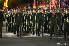 Desfile “Pueblo Ejército” en honor a los 44 años de su fundación del Ejército de Nicaragua