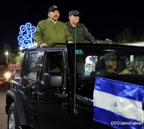 Desfile “Pueblo Ejército” en honor a los 44 años de su fundación del Ejército de Nicaragua