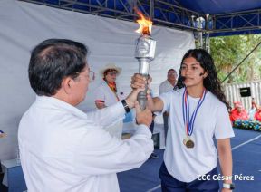 Antorcha de la Libertad Centroamericana recorre nuestra Nicaragua Bendita