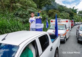 Antorcha de la Libertad Centroamericana recorre nuestra Nicaragua Bendita