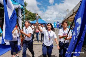 Antorcha de la Libertad Centroamericana recorre nuestra Nicaragua Bendita